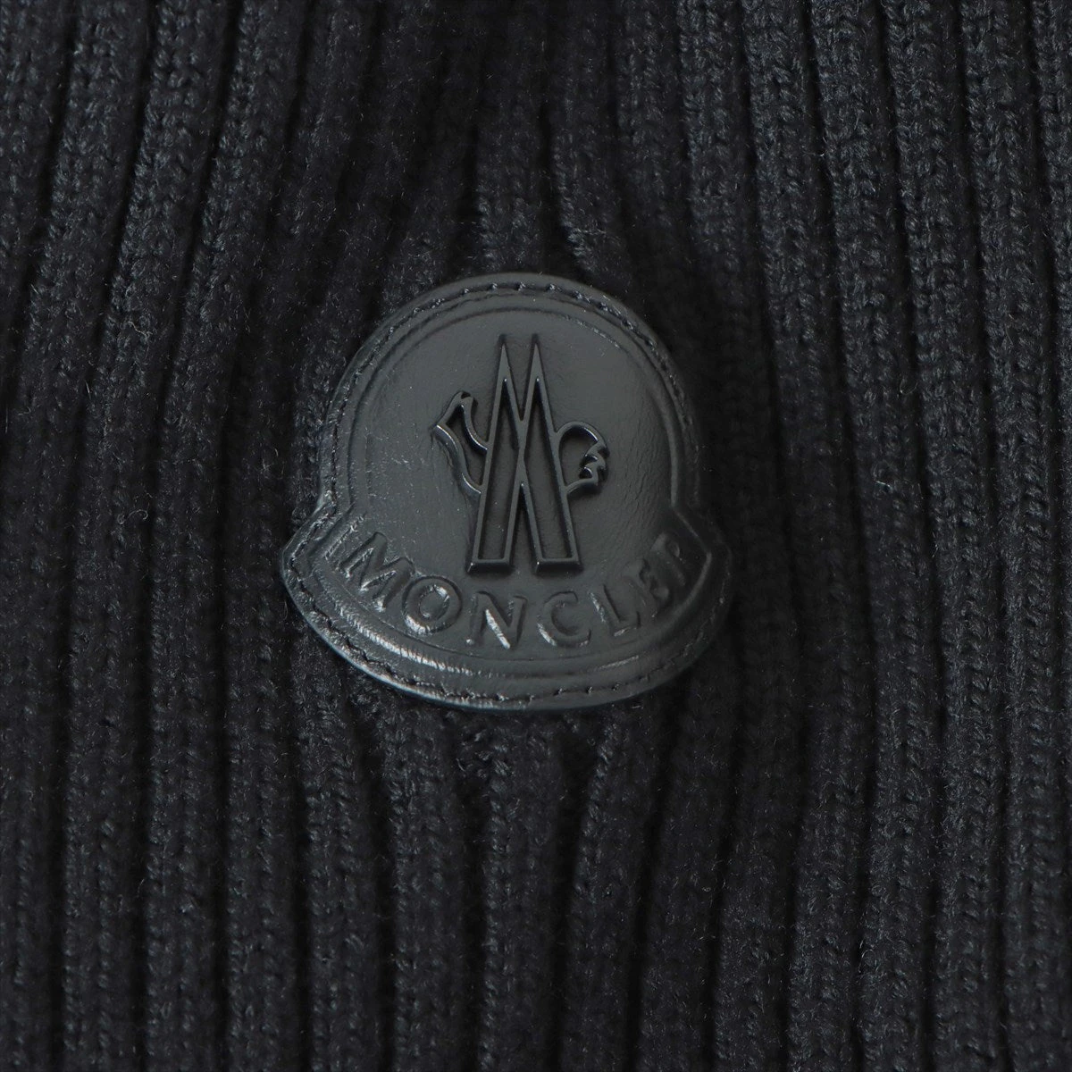 モンクレール 22AW ウール ニット L メンズ ブラック ドライバーズ
