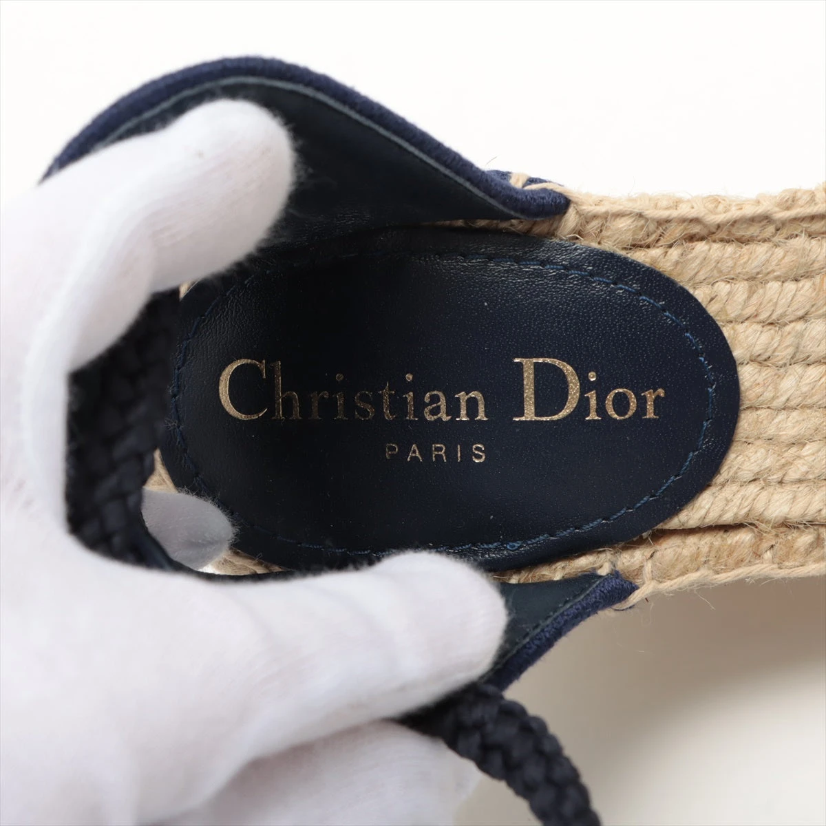 Dior ディオール グランヴィル エスパドリーユ ロゴ ウェッジ