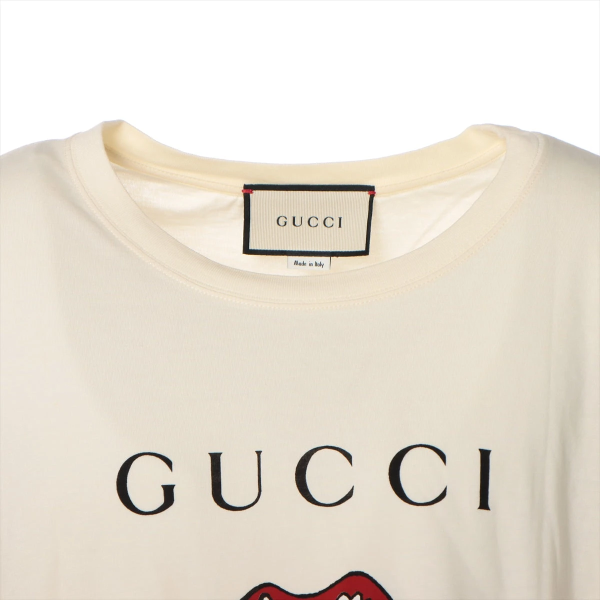 グッチ コットン Tシャツ L メンズ アイボリー 493117 A2067992｜中古 