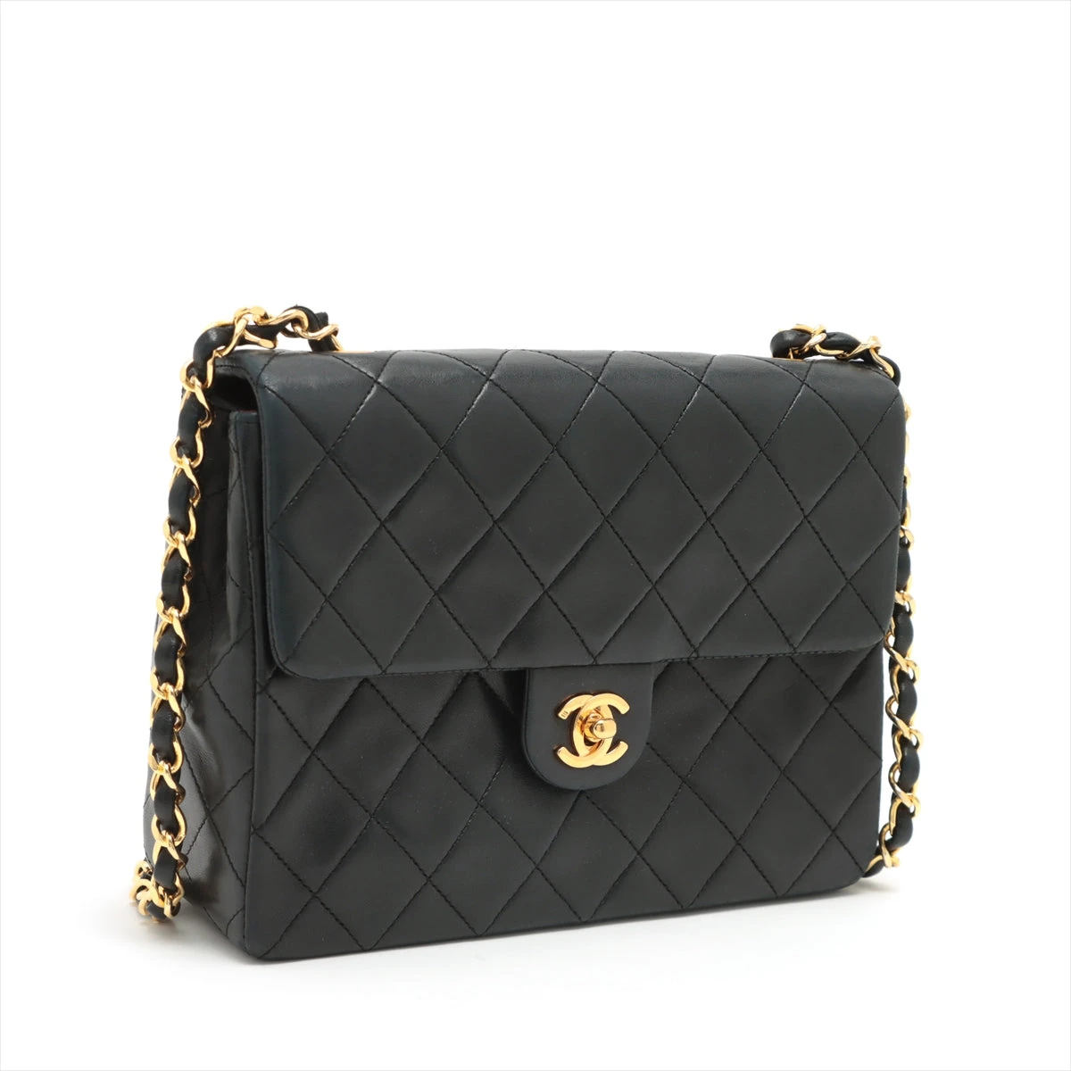 シャネル マトラッセ ラムスキン ウエスト ボディ ショルダー バッグ シャネル マトラッセ ラムスキン チェーンショルダーバッグ ブラック