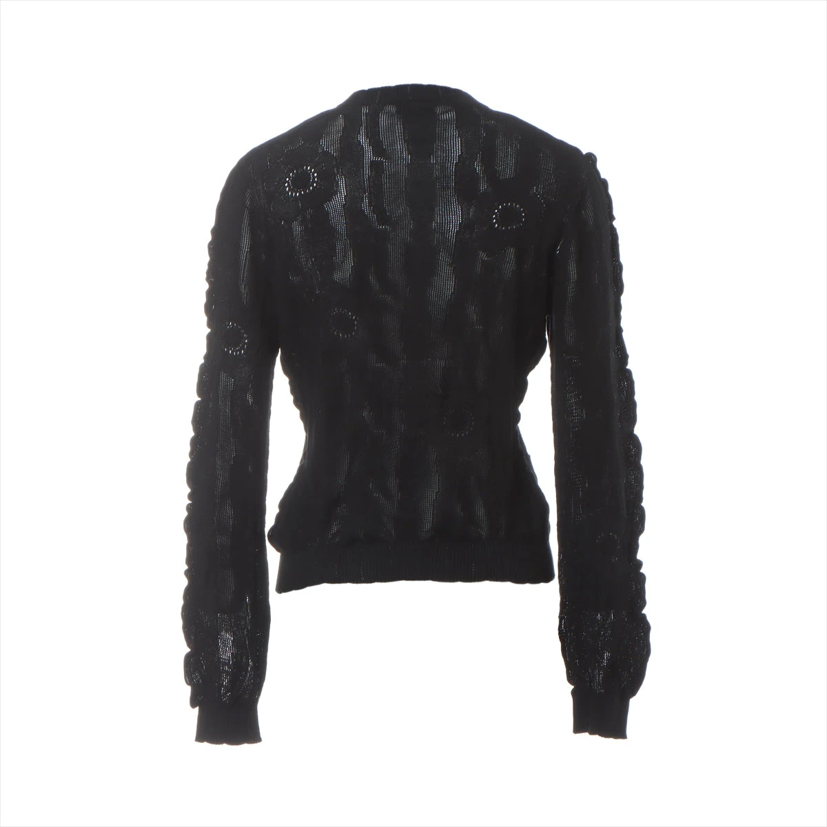 シャネル ココボタン P75 コットン カーディガン 38 レディース