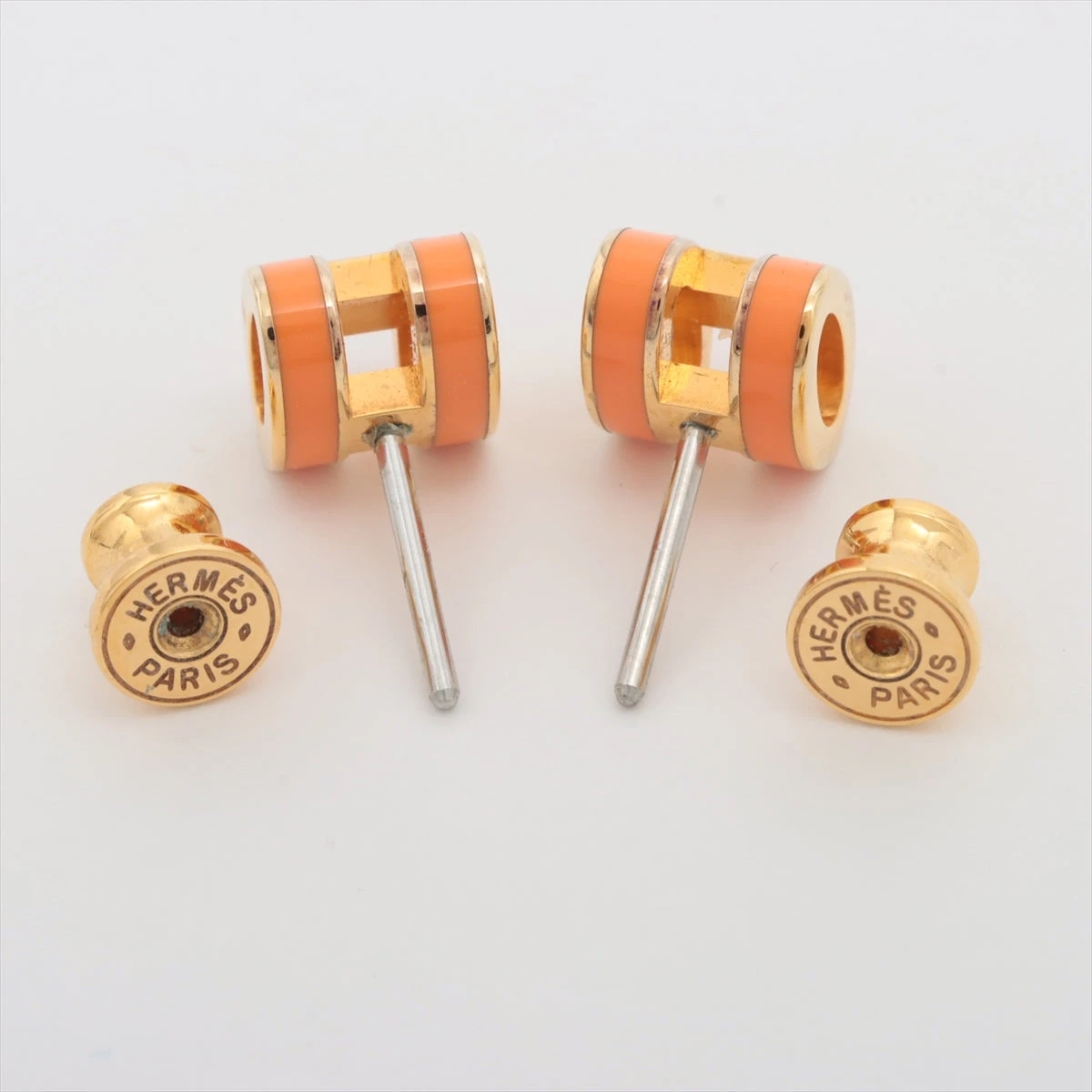 エルメス ミニポップアッシュH ピアス(両耳用) GP ゴールド