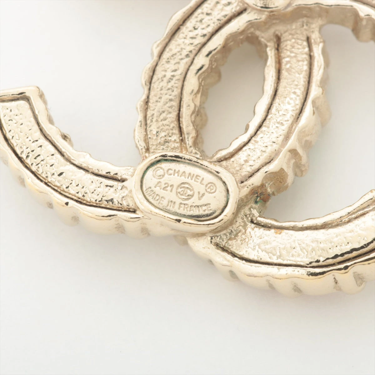 ココマーク A23B ピアス(両耳用) GP×ラインストーン シャンパンゴールド ココマーク A23B ピアス(両耳用) GP×ラインストーン シャンパン