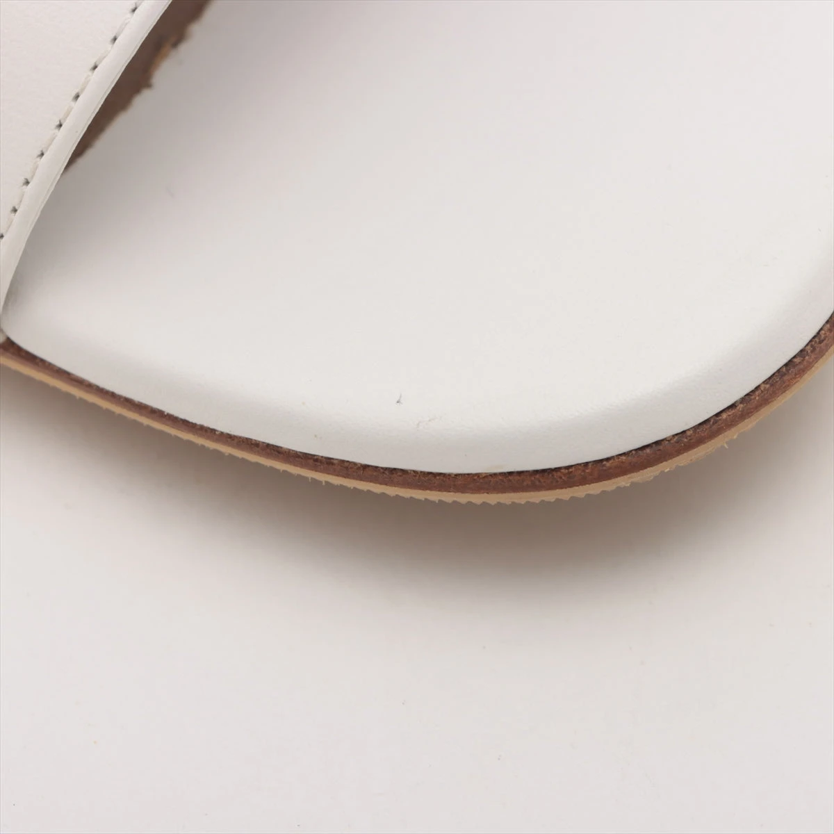 【極美品】エルメス オヴァシオン ケリーサンダル ホワイト25cm エルメス レザー サンダル 35 レディース ホワイト オヴァシオン
