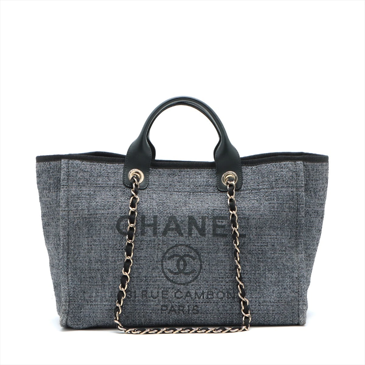 【大人っぽいグレー】CHANEL ドーヴィル ショッピング バッグ 大人っぽいグレー】CHANEL ドーヴィル ショッピング バッグ
