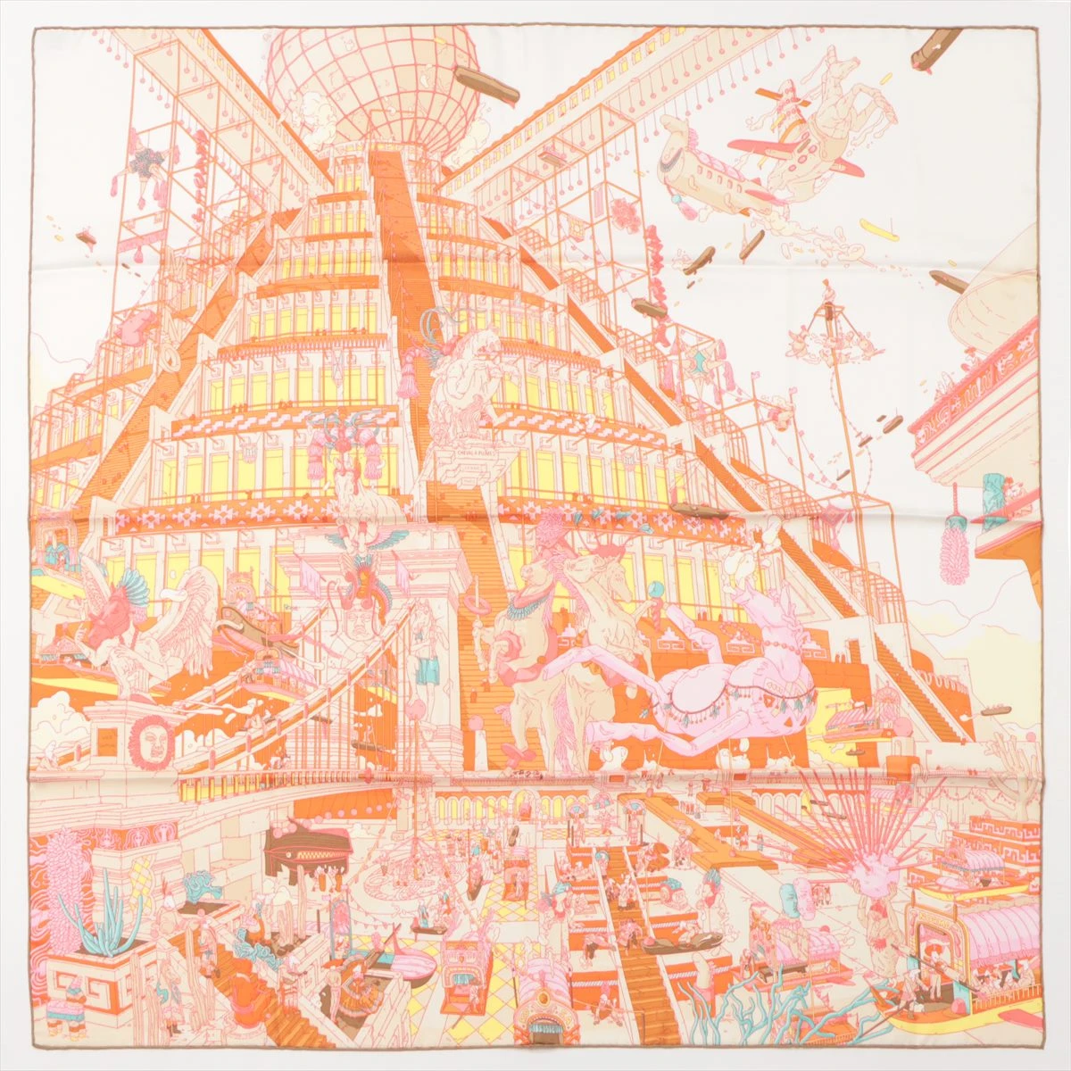 エルメス カレ90 La Legende Du Cheval 翼のある馬の伝説 スカーフ  