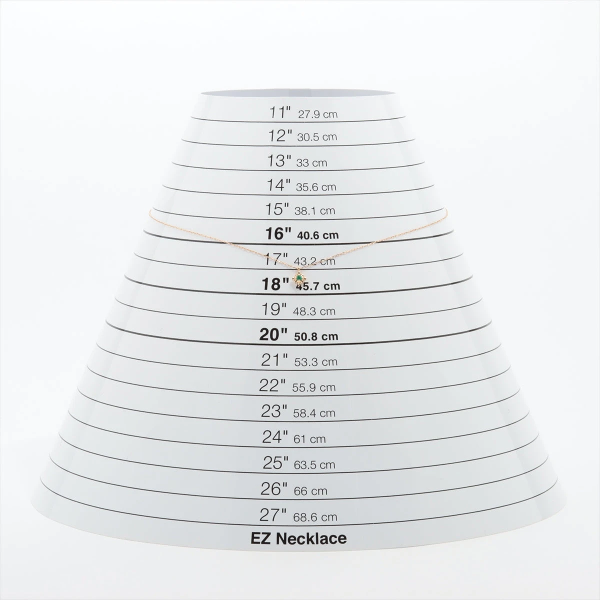 4℃ エメラルド ダイヤ ネックレス K10(YG) 0.9g リバーシブル