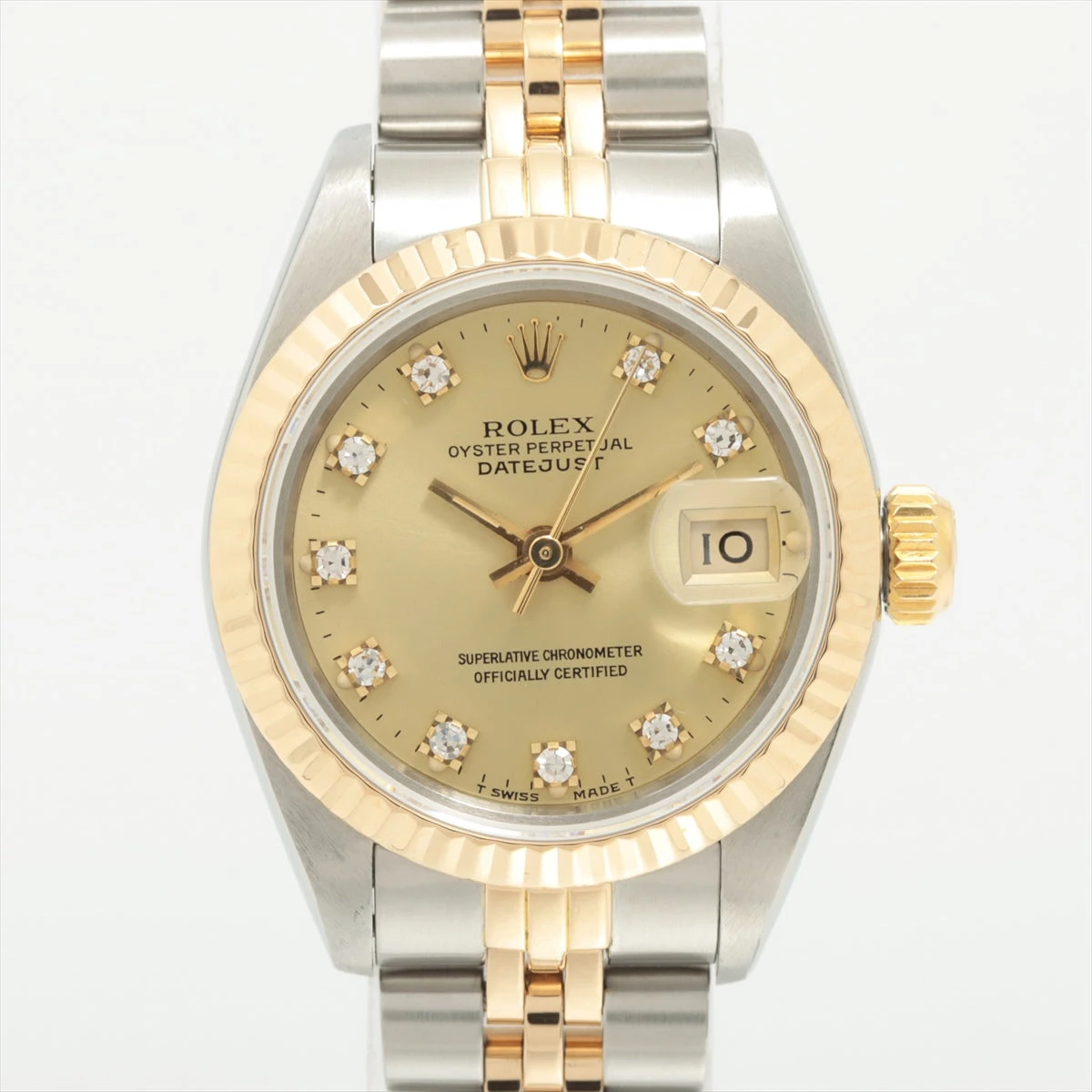 ロレックス デイトジャスト 69173G SS×YG AT シャンパン文字盤