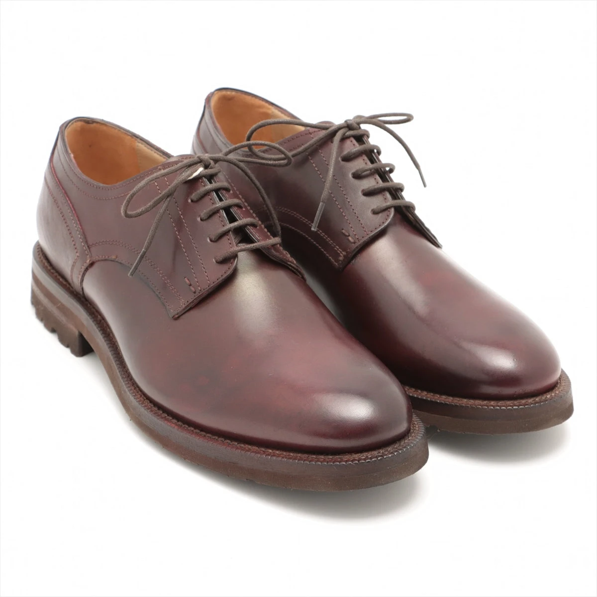 激レア。【新品】ステファノブランキーニ　ブラウンビジネスシューズ　ドレスシューズ ステファノ・ブランキーニ 6サイズ ブラウン レザー ビジネス