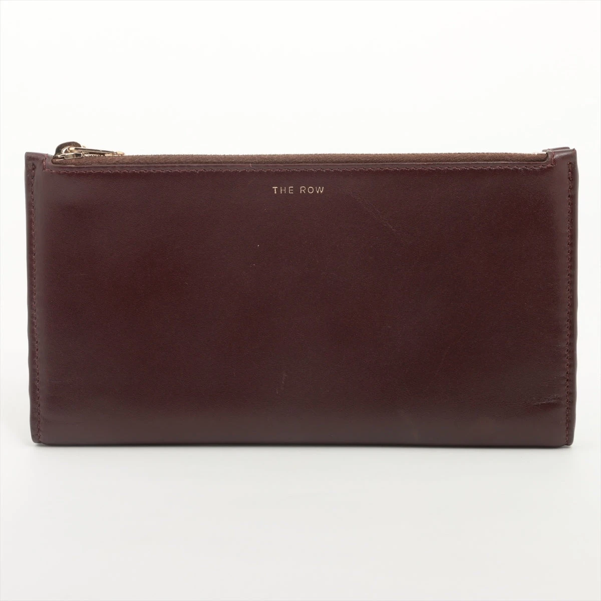 【最終】THE ROW ザロウ SQUAREPOUCH レザーポーチ財布ブラウン 最終】THE ROW ザロウ SQUAREPOUCH レザーポーチ財布ブラウン