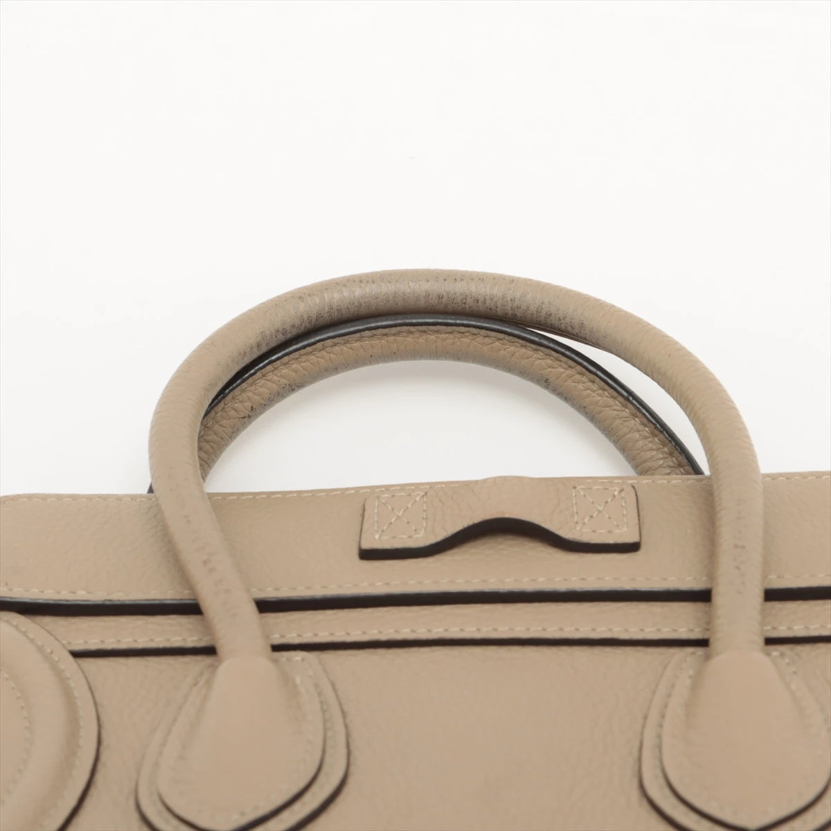 セリーヌ ラゲージ ナノショッパー レザー 2WAYハンドバッグ ベージュ