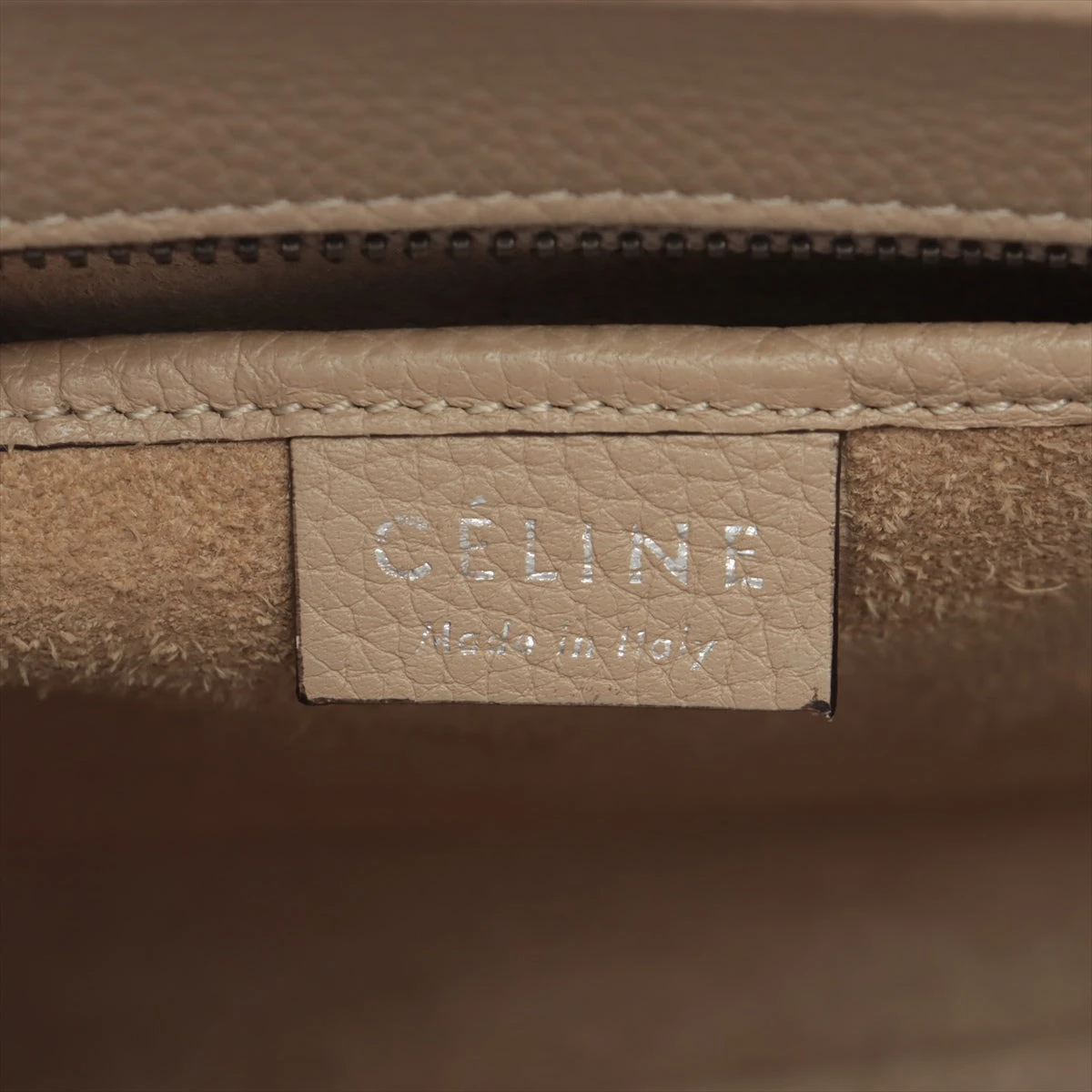 セリーヌ ラゲージ ナノショッパー レザー 2WAYハンドバッグ ベージュ