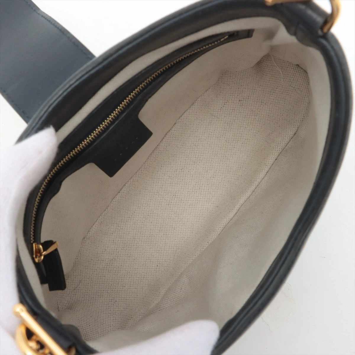 グッチ GGアイコン レザー 2WAYショルダーバッグ ブルー 675788