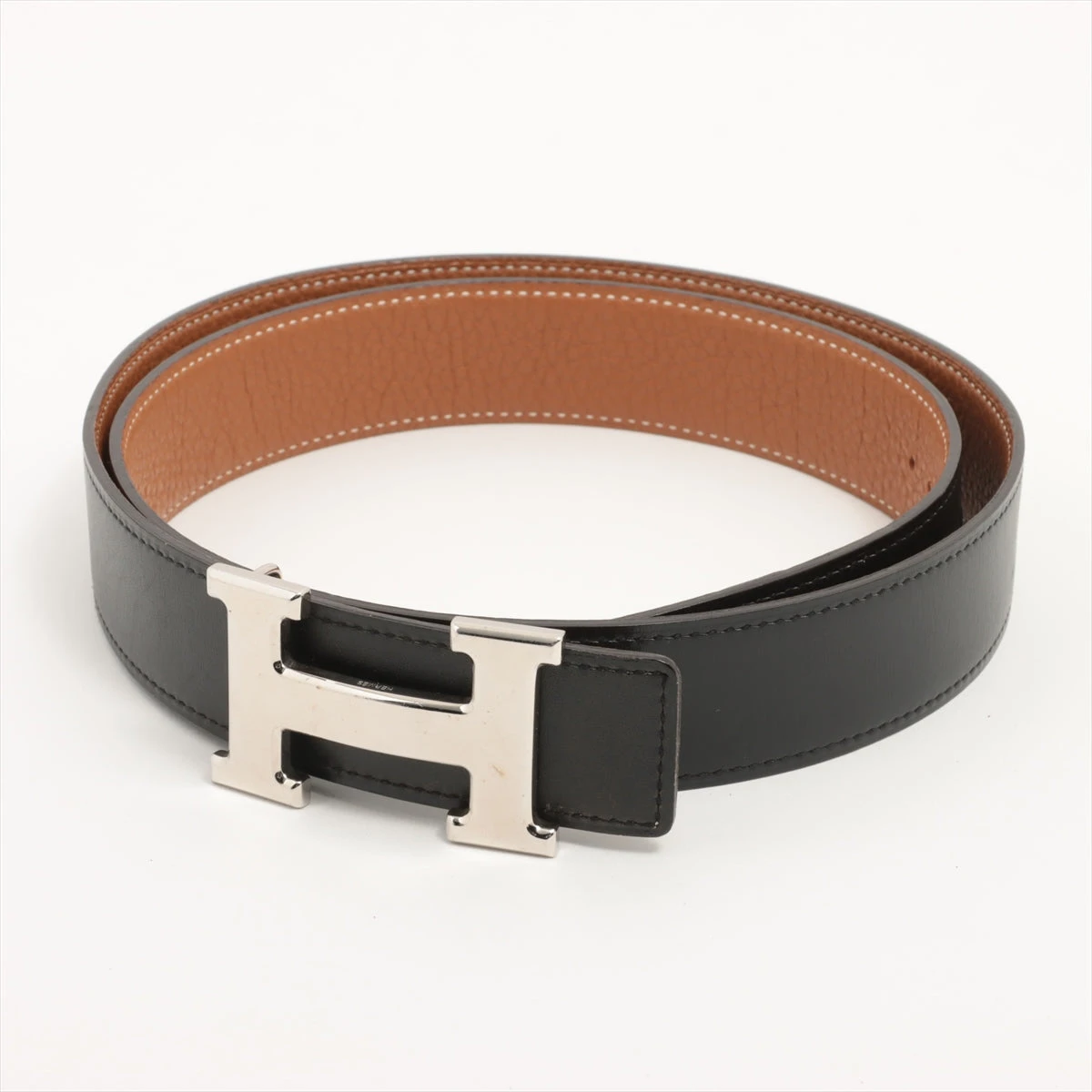 エルメス Hベルト □P20212年 ベルト 90 ボックスカーフ×トリヨン  
