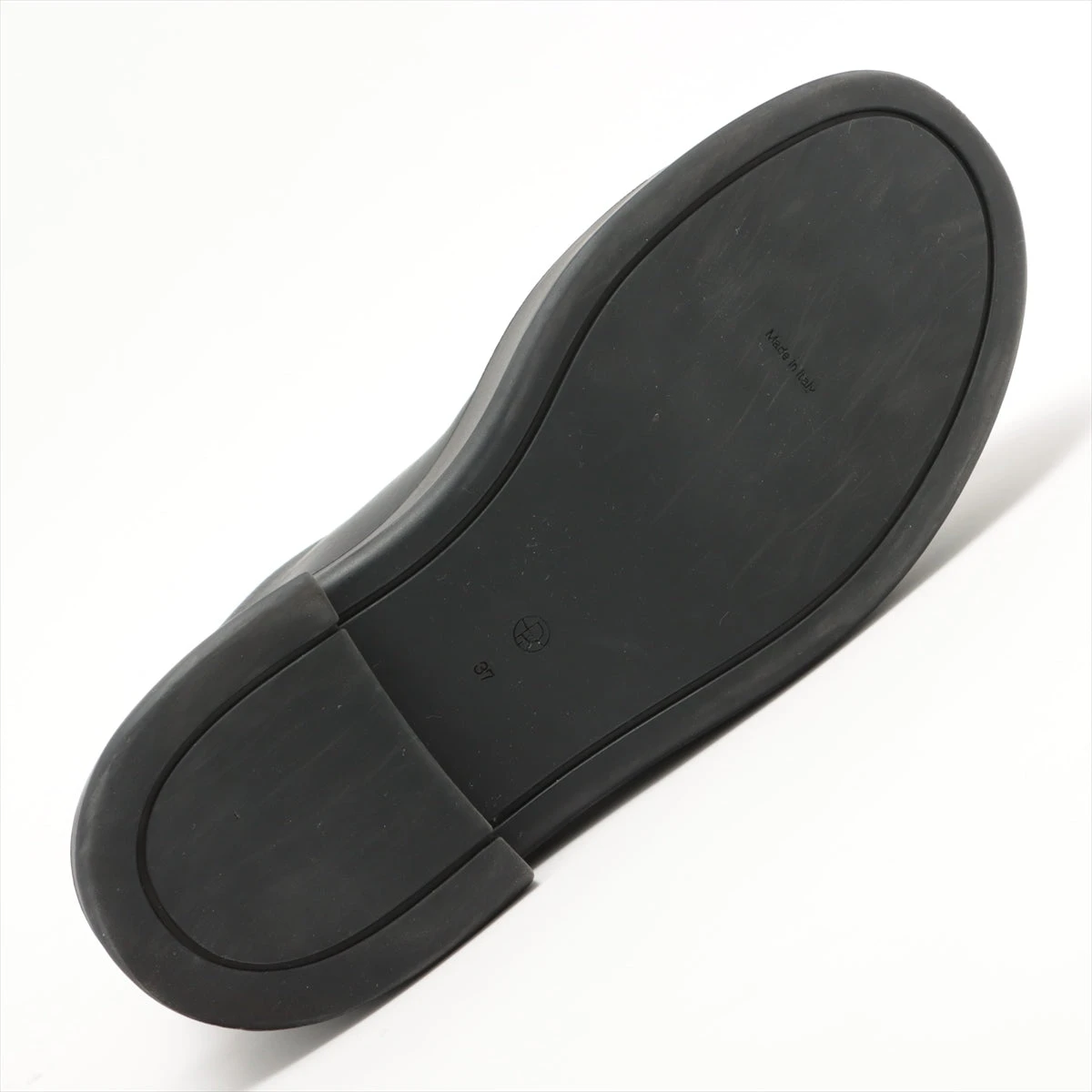 ザロウ レザー ブーツ 37 レディース ブラック フロントジップ