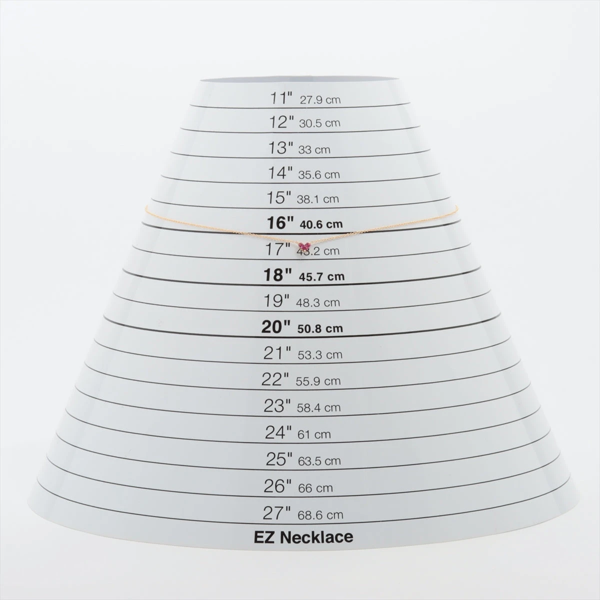 スタージュエリー ミステリアスハート ルビー ネックレス K18(YG) 1.1g 