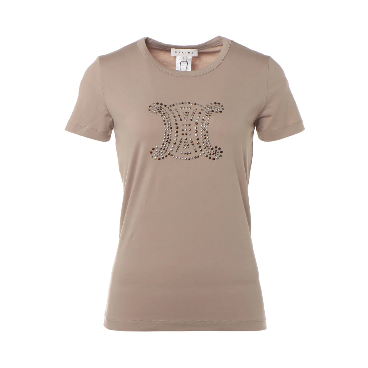 セリーヌ マカダム コットン×ポリウレタン Tシャツ S レディース