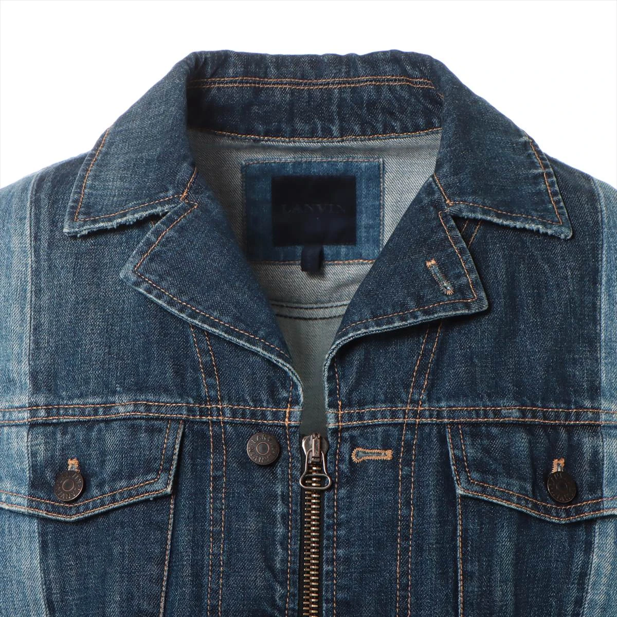 ■ 美品 ■ ランバンオンブルー　ベルテッド デニム ジャケット　ブラック　M LANVIN en Bleu（Gジャン/デニムジャケット）のフリマアイテム一覧