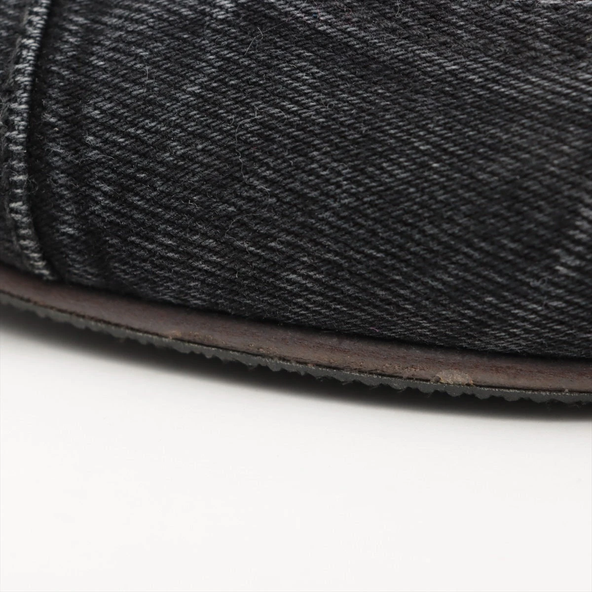 シャネル ココマーク デニム×レザー パンプス 38C レディース グレー