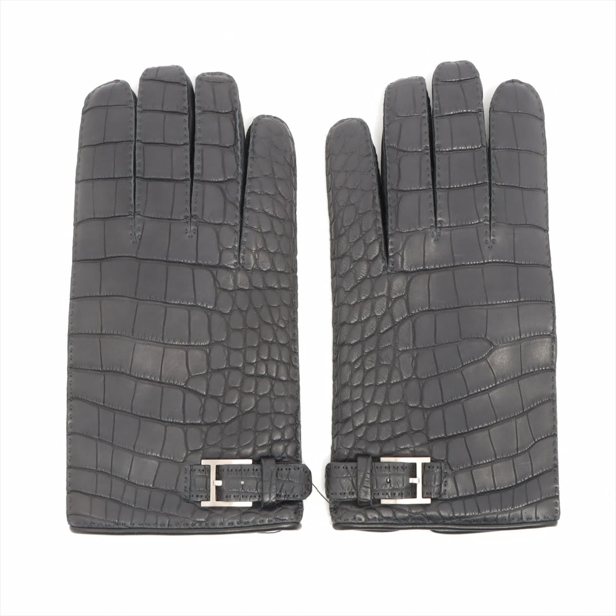 エルメスHERMES アリゲーターメンズ手袋23