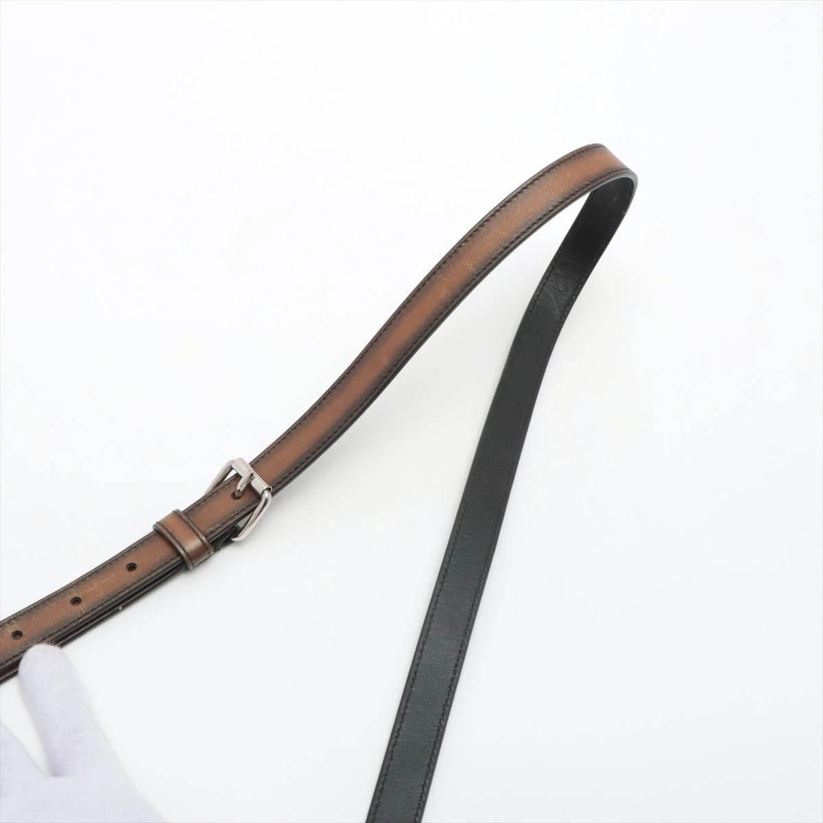 ベルルッティ PVC×レザー ショルダーバッグ ブラック A2079216