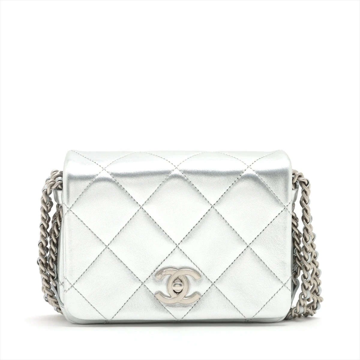 個包装】シャネル ミニマトラッセ ラムスキン チェーン