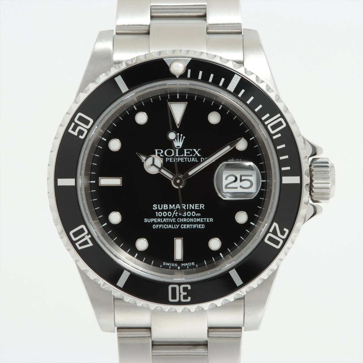 ロレックス サブマリーナ 16610 SS AT 黒文字盤