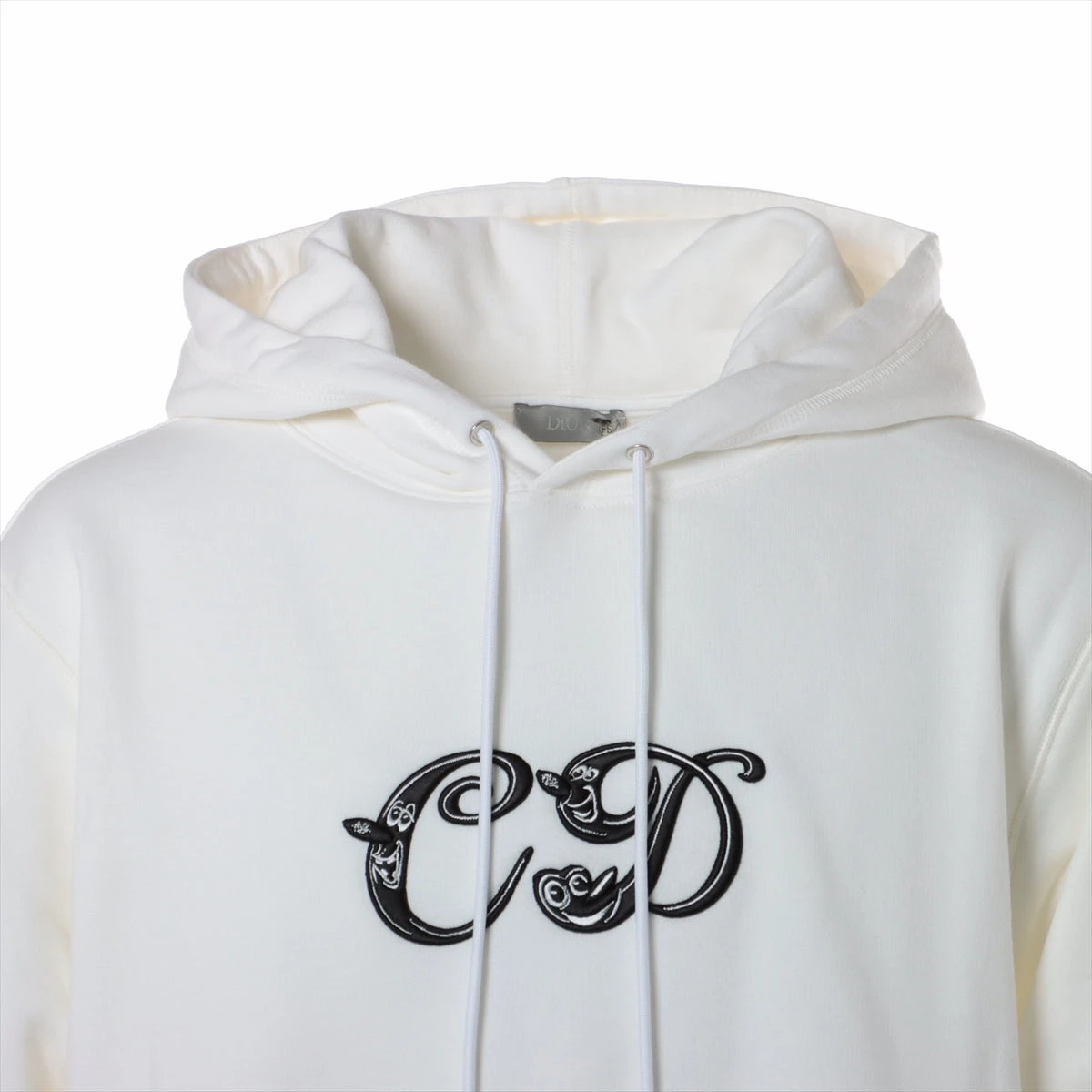 ディオール×ケニーシャーフ 21AW コットン パーカー L メンズ ホワイト