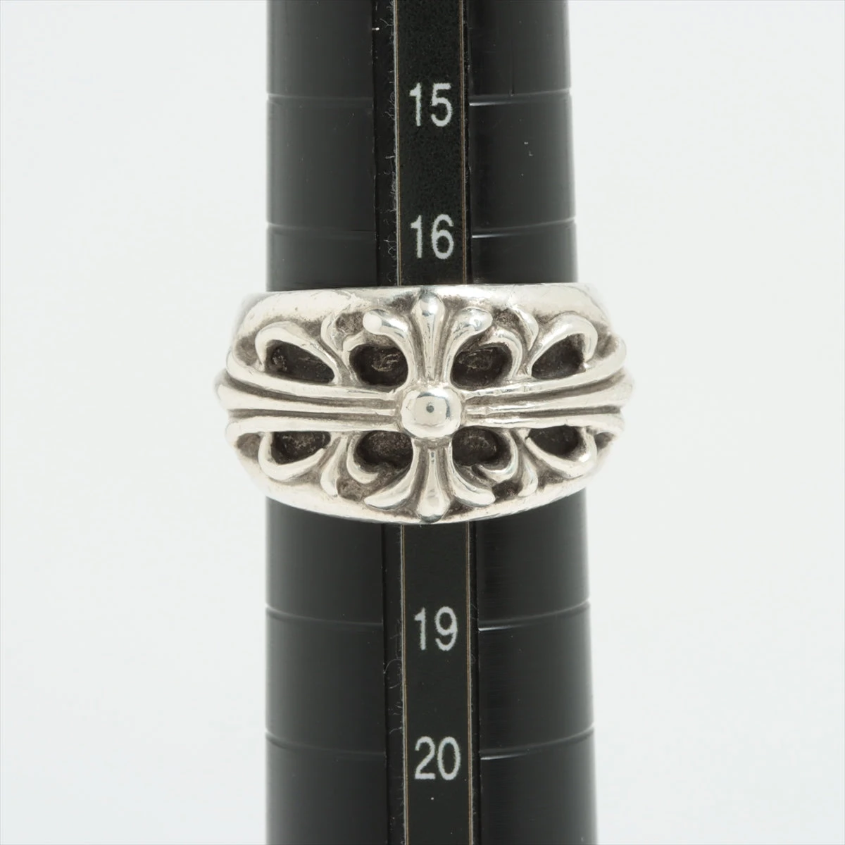 クロムハーツ フローラルクロスリング 訳ありおそらく16号 Chrome Hearts - クロムハーツ【フローラルクロスリング16号】の