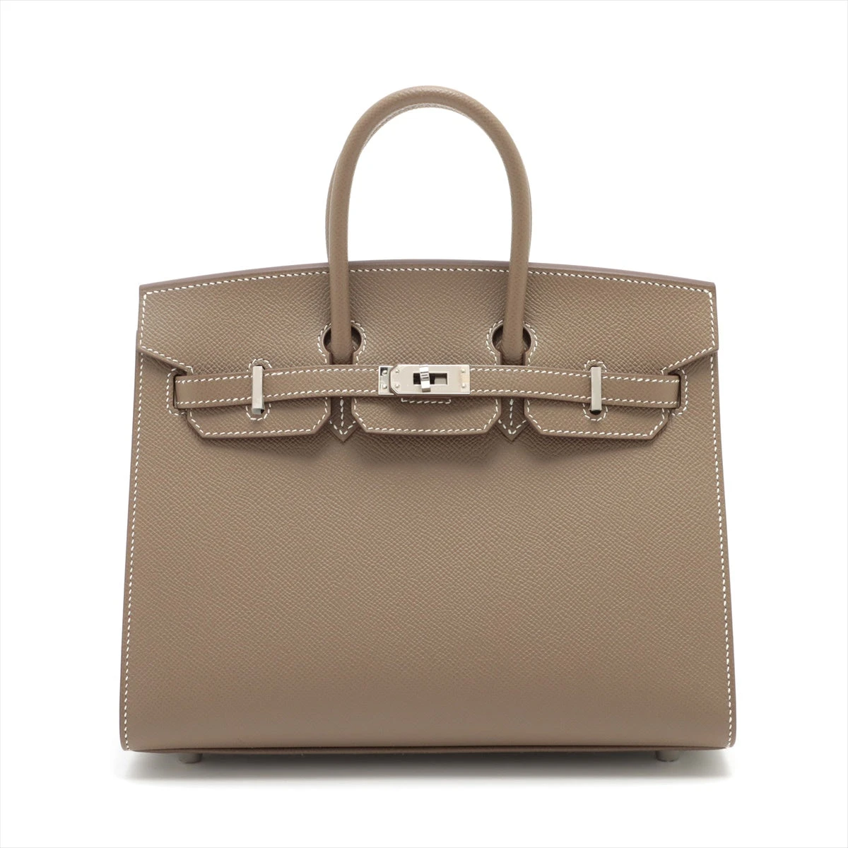 エルメス バーキン25 セリエ ヴォーエプソン エトゥープ シルバー金具 Y:2020年