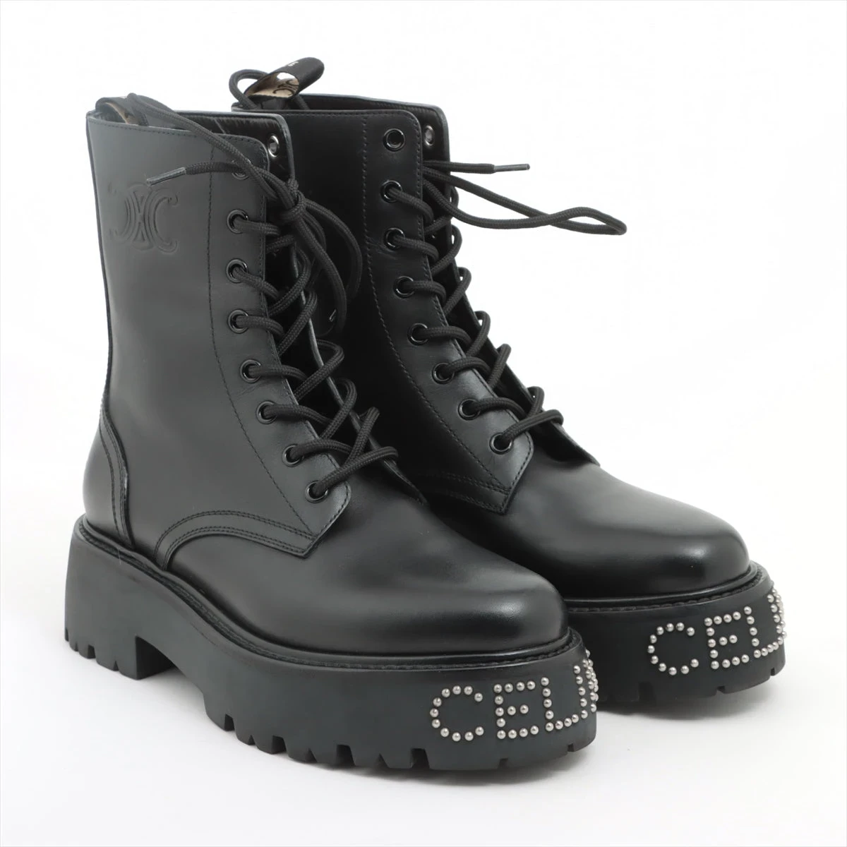 セリーヌ ロングブーツ 37新品同様 - 黒