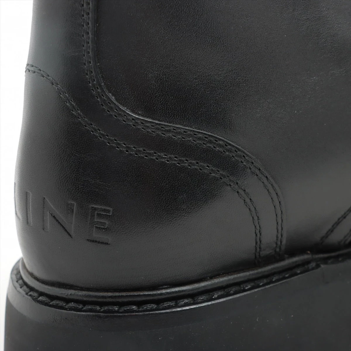 セリーヌ レザー ブーツ 37 レディース ブラック バルキー トリオンフ