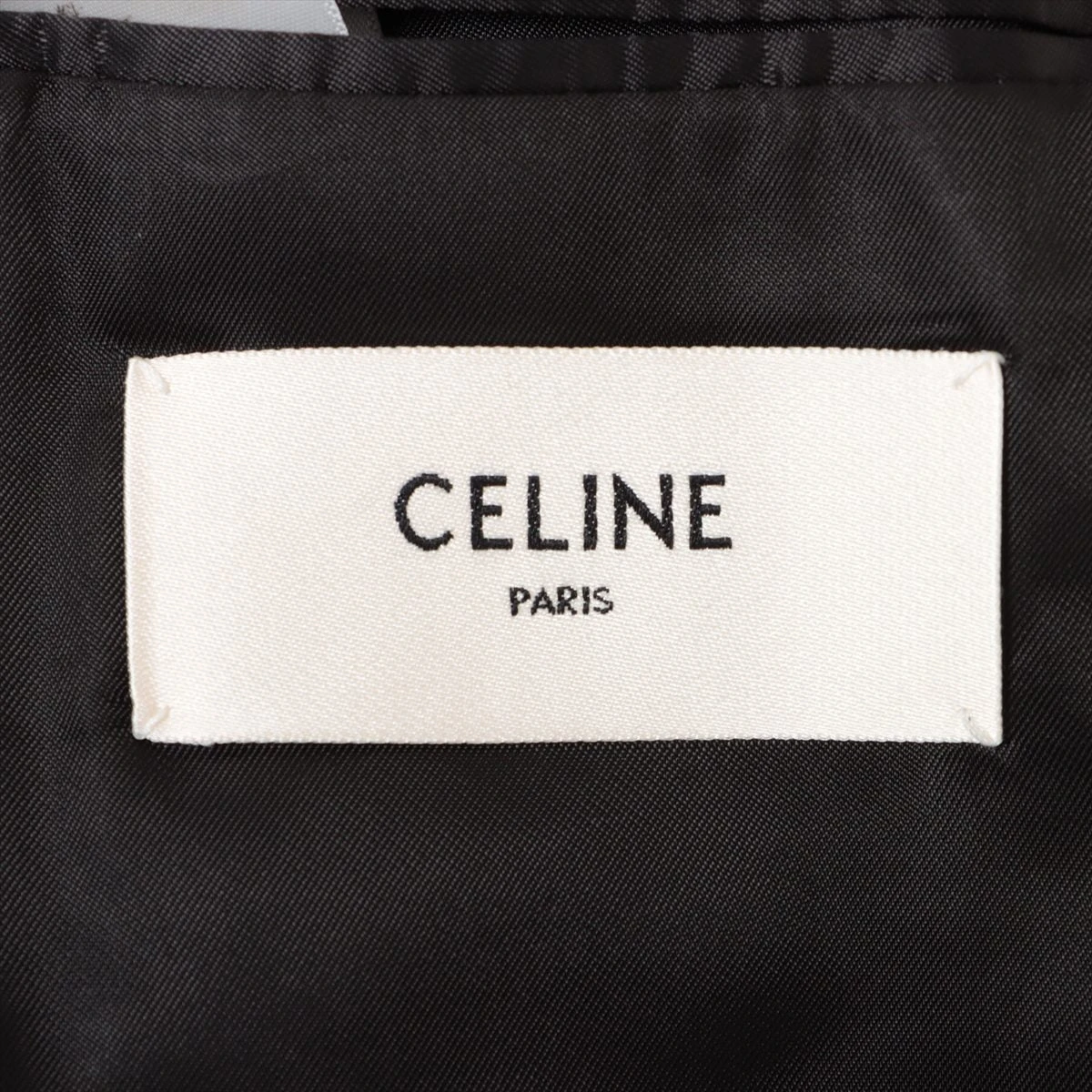 治*様 CELINE ウール　フライトジャケット　44 セリーヌ ウール テーラードジャケット 44 メンズ ブラック