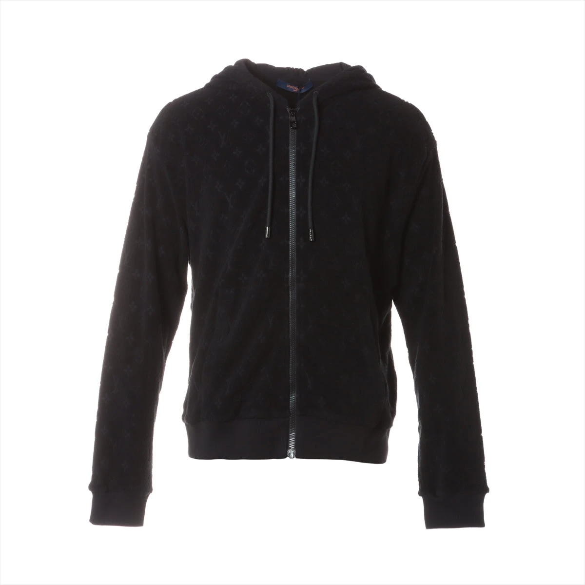 ヴィトン 23AW コットン×ナイロン パーカー S メンズ ブラック