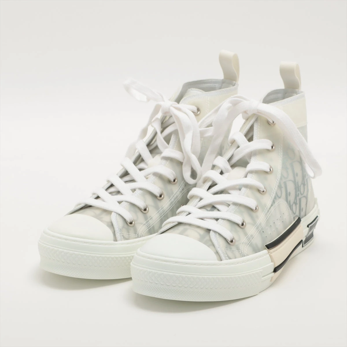 ディオール　メッシュホワイトハイカットスニーカー ディオール メッシュ ハイカットスニーカー 40 メンズ ホワイト WALK'N