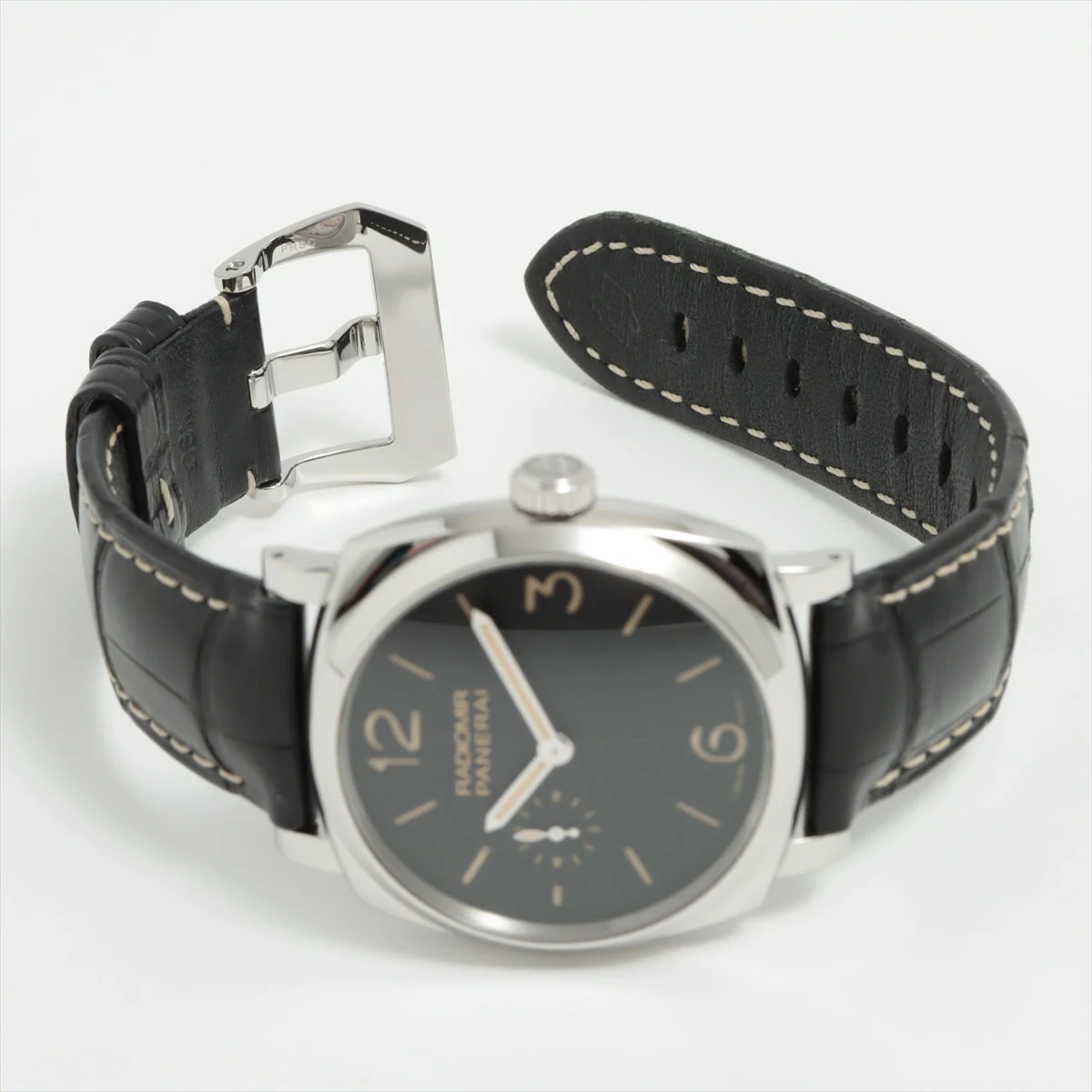 r*w様 PANERAI ラジオミール　黒文字盤 レザー 限定特価】オフィチーネパネライ - ラジオミール ブラックシール