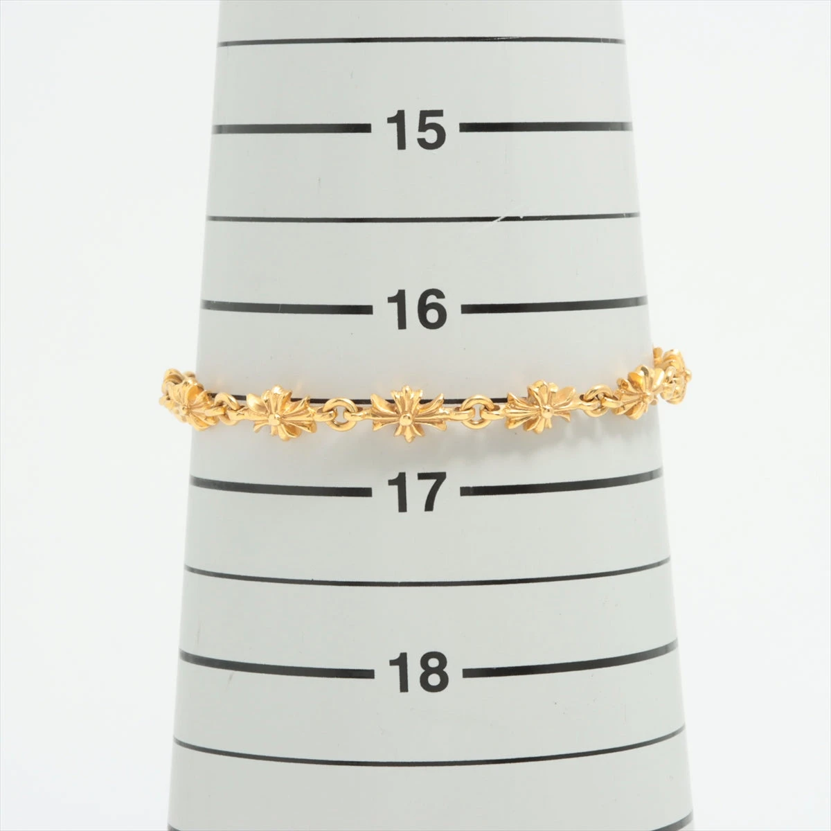 クロムハーツ タイニーE CHプラス ブレスレット 22K×14K 17.2g 11