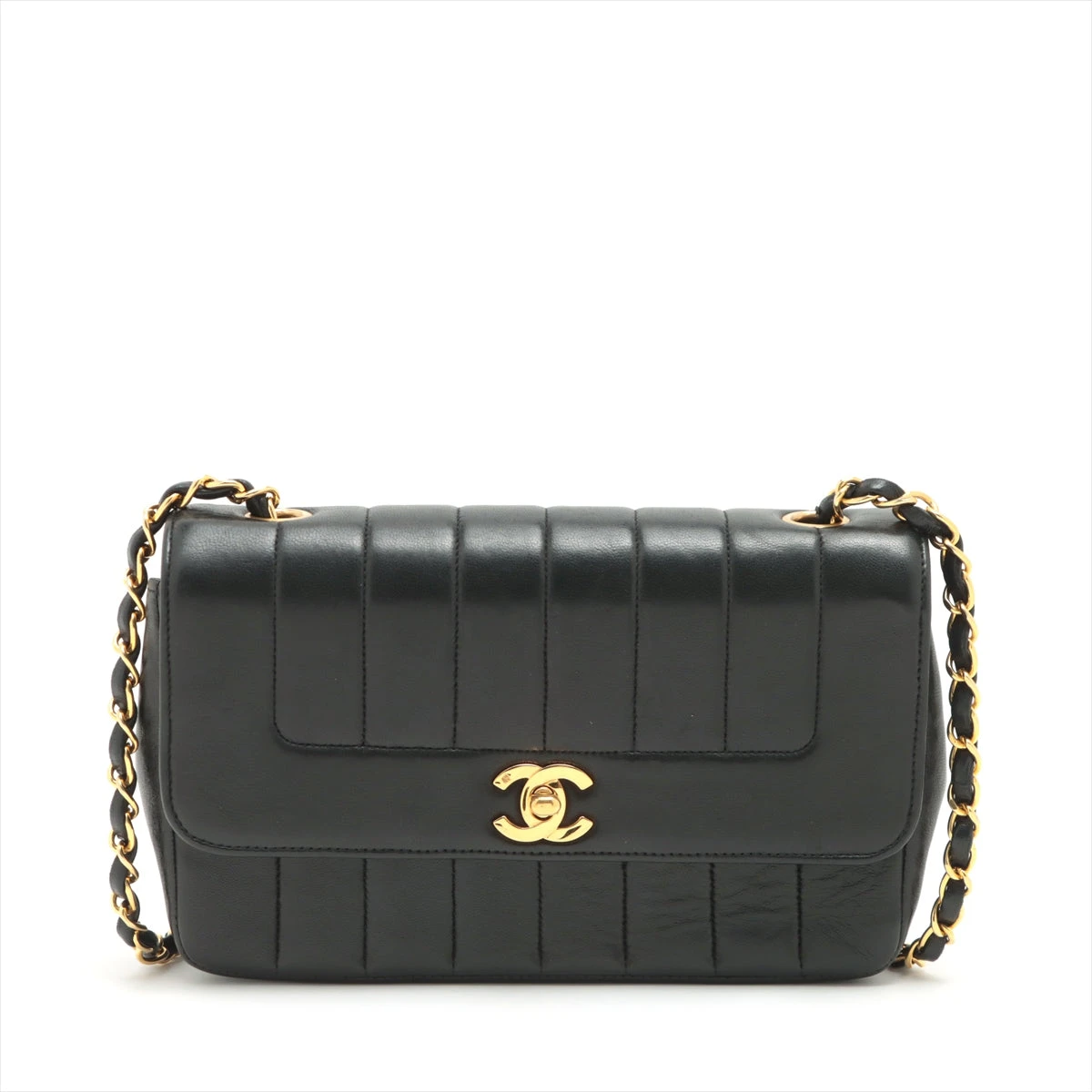 シャネル マドモアゼル ラムスキン バッグ CHANEL マドモアゼル シングルフラップシングルチェーン 22 1995