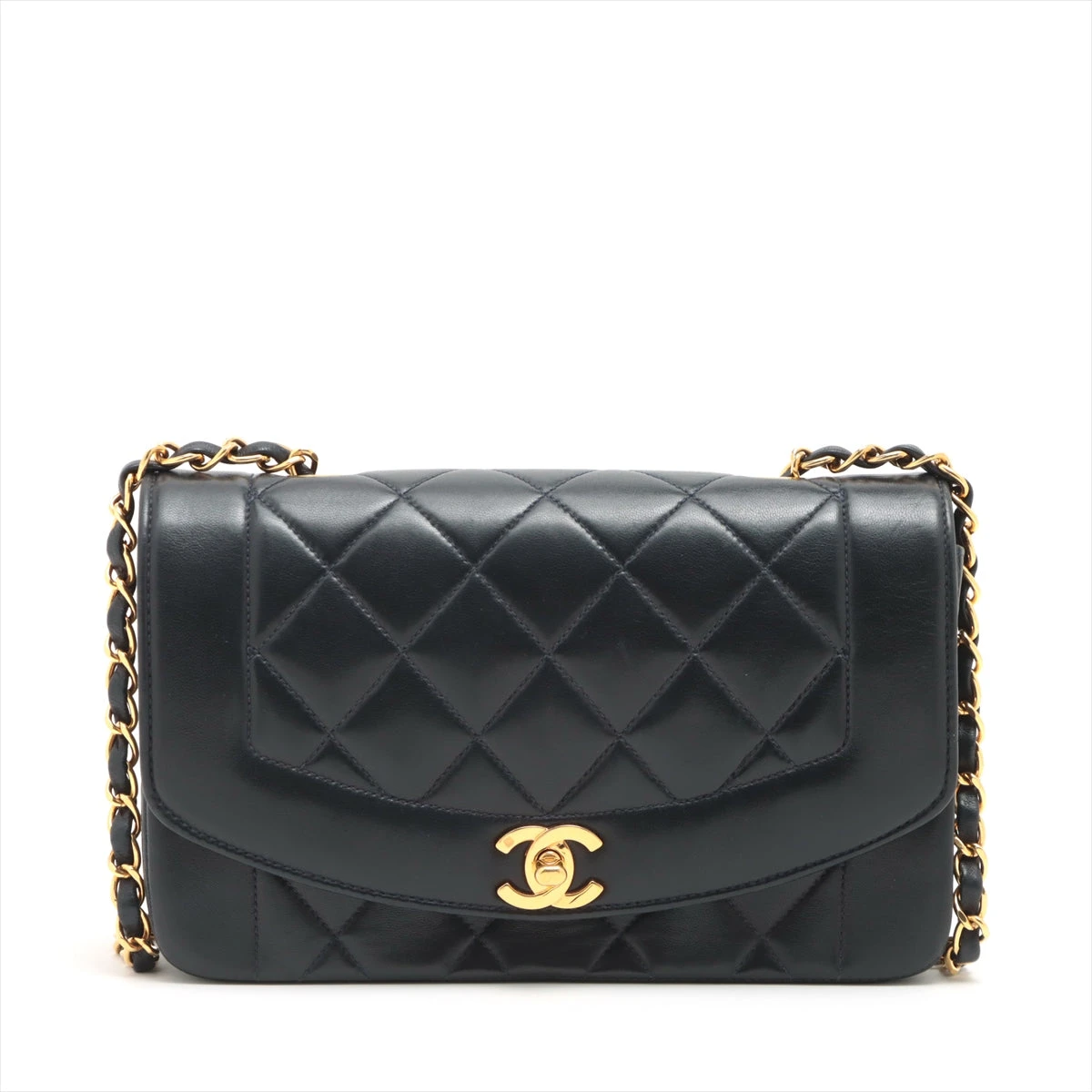 シャネルラムスキンダイアナマトラッセショルダーバッグ 楽天市場】シャネル CHANEL マトラッセ ダイアナチェーン