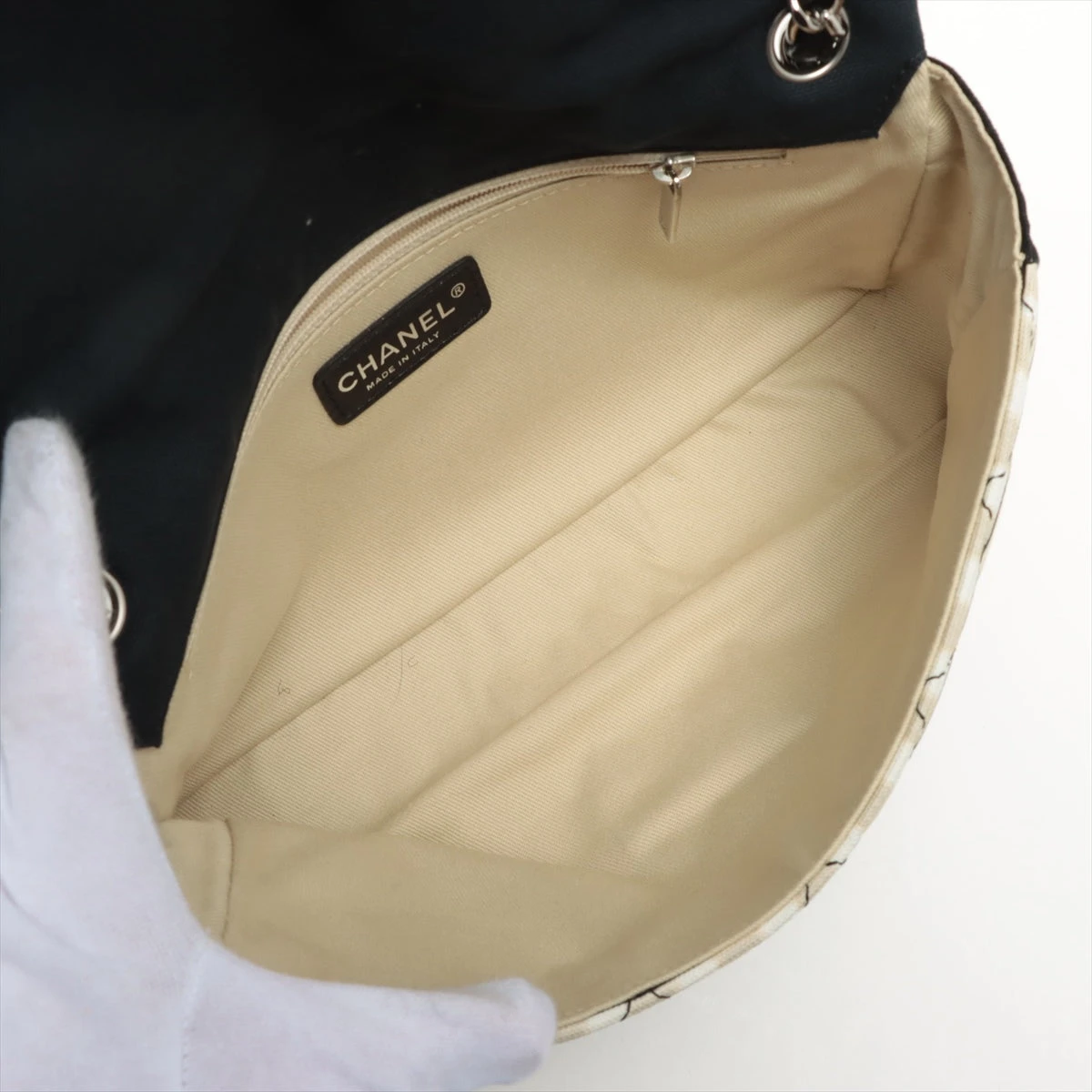 シャネル セントラルステーション コットン シングルフラップ ダブル 