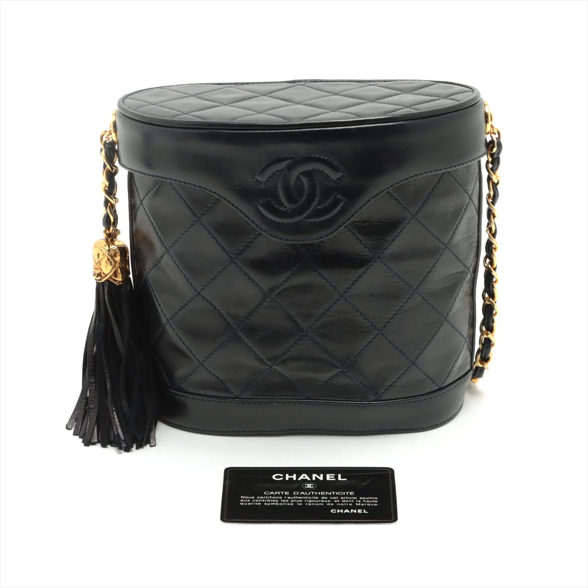 シャネル マトラッセ ラムスキン チェーン ハンド バッグ ココマーク CHANEL ラムスキン マトラッセ ココマーク スタッズ チェーン