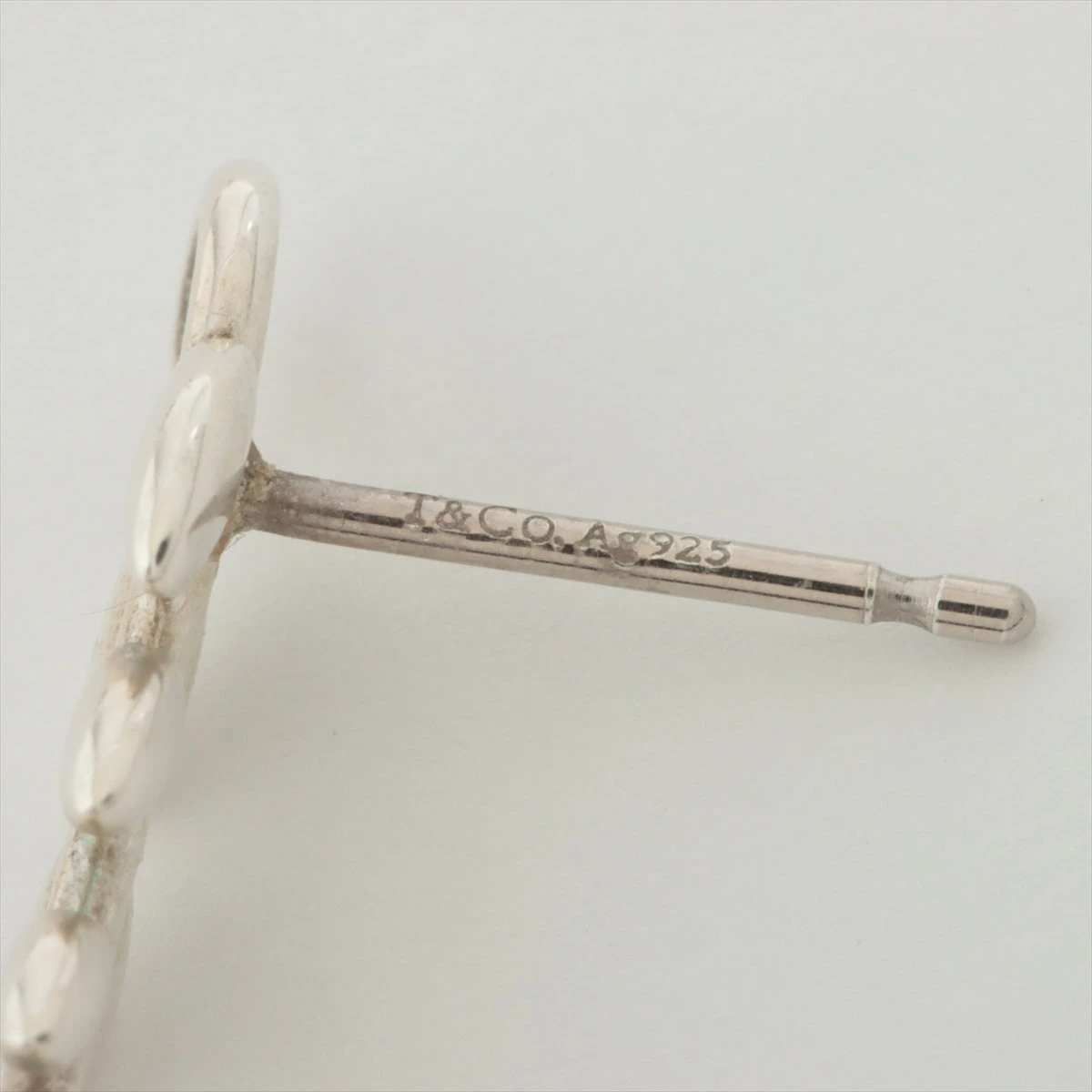 Tiffany & Co. - オールドティファニー リーフ ピアス シルバー
