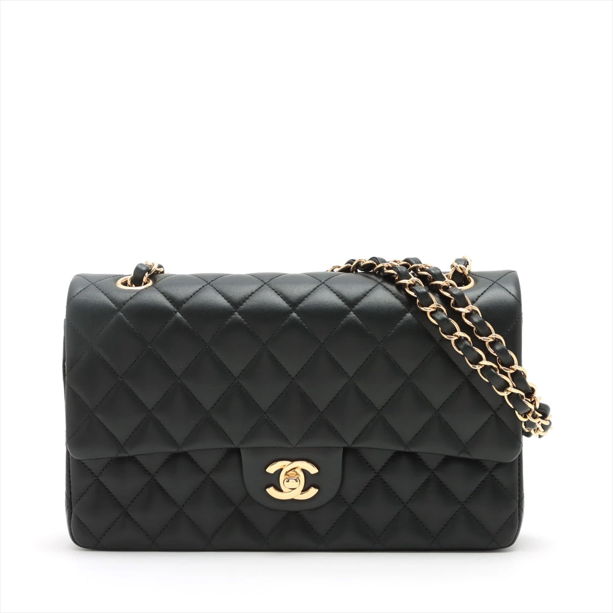 CHANEL シャネル マトラッセ ラムスキン ダブルチェーン シャネル マトラッセ ラムスキン ダブルフラップ ダブルチェーンバッグ