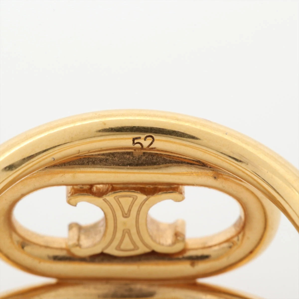 ◇セリーヌ◇GP/ゴールド/トリオンフ/リング/指輪/ブランド セリーヌ トリオンフ リング GP ゴールド A2103704｜中古