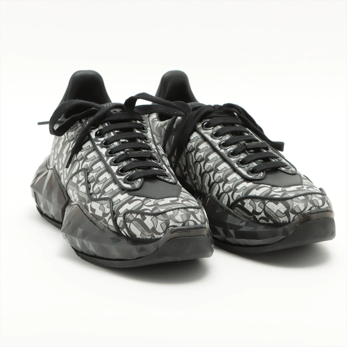 ジミーチュウ スニーカー JCロゴ ラメ　グリッター　ローカット　サイズ38 JIMMY CHOO Jimmy Choo ジミーチュウ スニーカー ROME/F CGX