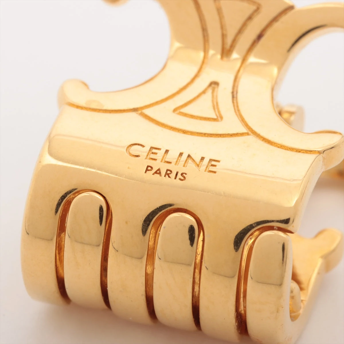 CELINE ゴールド ヘアクリップ 3個セット celine(セリーヌ) ヘアクリップ ゴールド （美品】CELINE