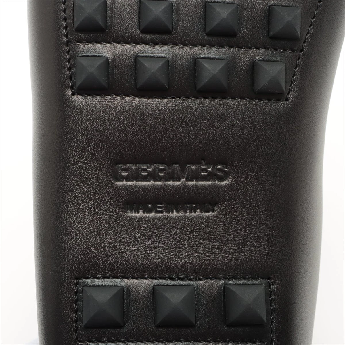 エルメス レザー ドライビングシューズ 43 メンズ ブラック