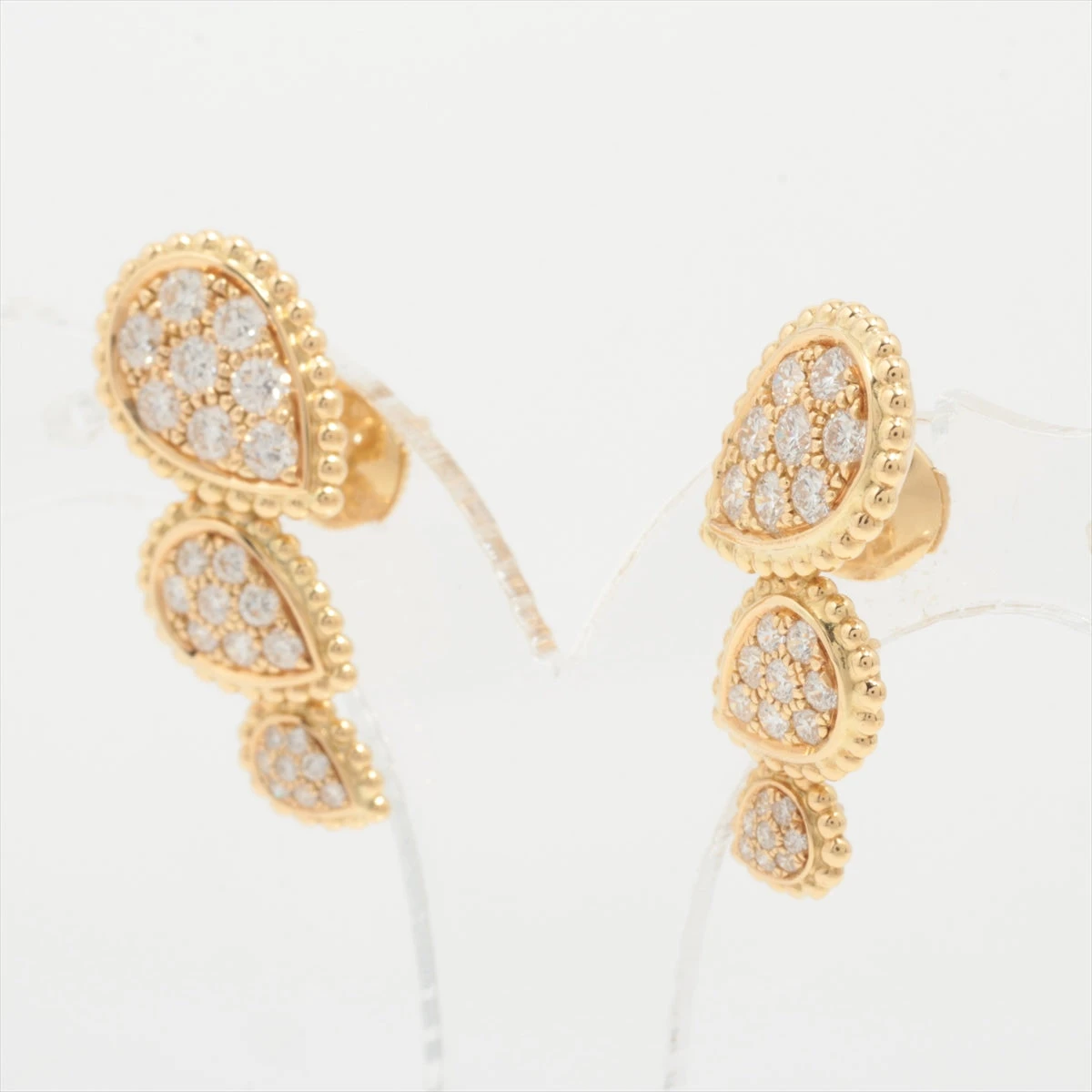 ブシュロン セルパンボエム ダイヤ ピアス 750(YG) 5.9g