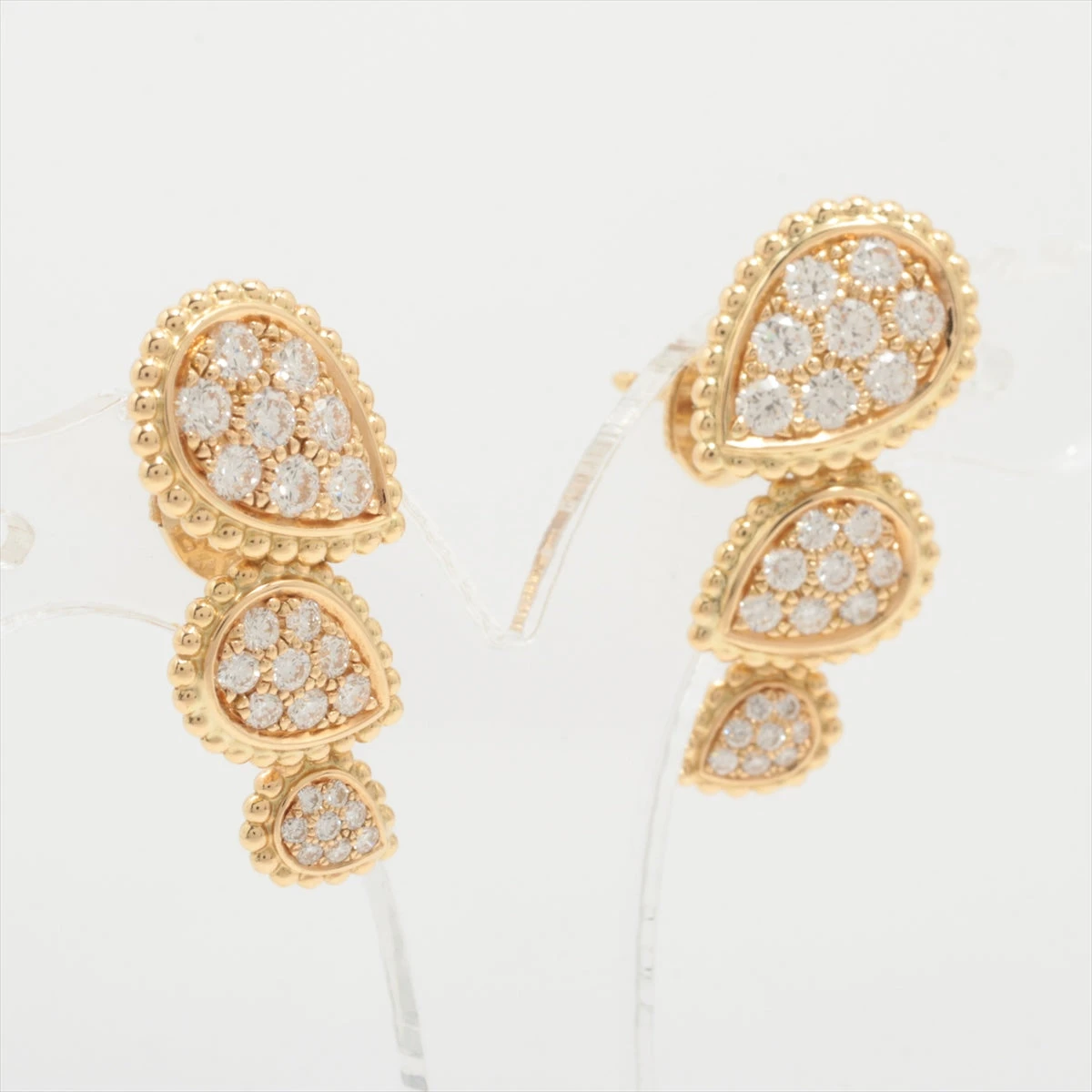 美品　ブシュロン セルパンボエム エクストラスモール ダイヤ ピアス　YG BOUCHERON ブシュロン セルパンボエム（エクストラスモール