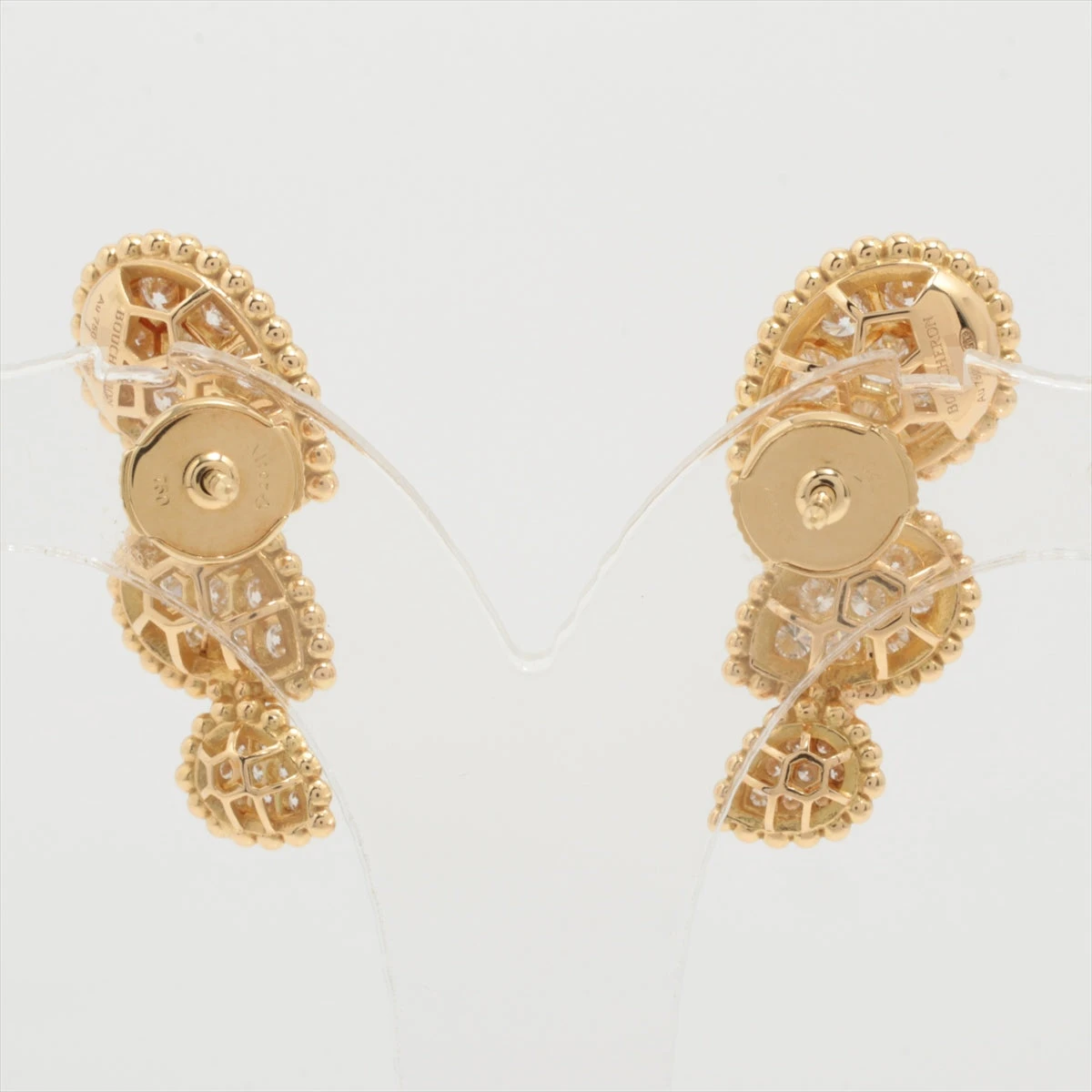 ブシュロン セルパンボエム ダイヤ ピアス 750(YG) 5.9g